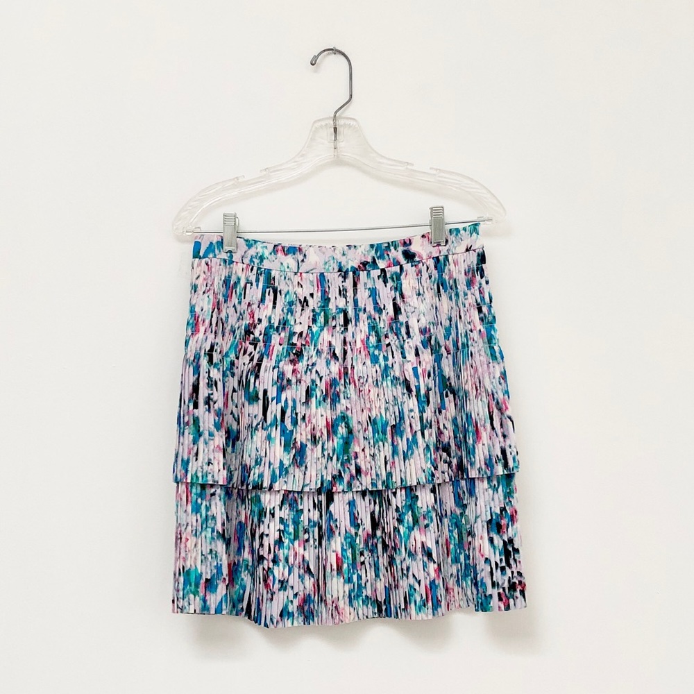 Jcrew Floral Watercolor Tiered Skirt / 4